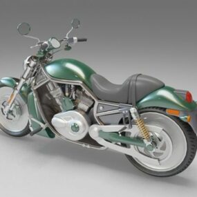 Modello 3d della motocicletta da crociera