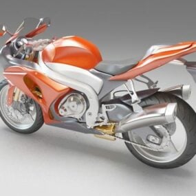 Çift Spor Motosiklet 3D modeli