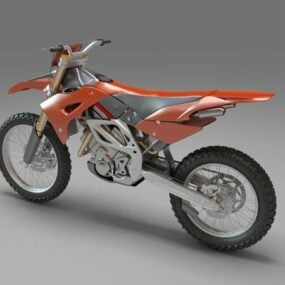 Model 3D motocykla terenowego