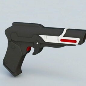 Arme de poing futuriste modèle 3D