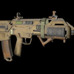 Ghosts Assault Rifle 3d-malli