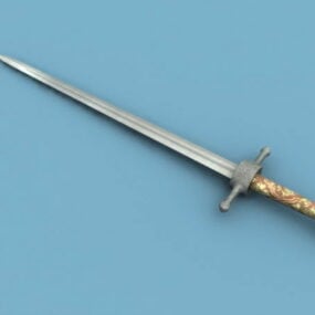 3д модель кельтского меча