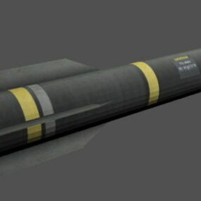موشک Agm-114hellfire مدل سه بعدی