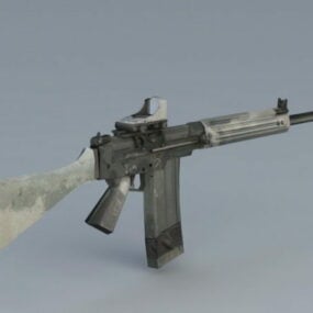 Fn Fal Assault Rifle 3D-malli