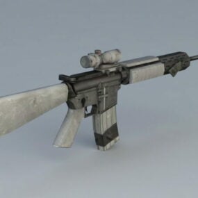 Modello 3d del fucile d'assalto