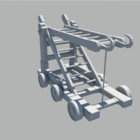 Modelo 3D da escada de cerco chinesa