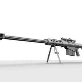 巴雷特狙击步枪3d模型