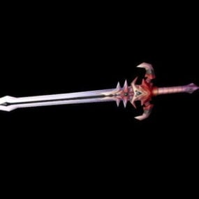 Modello 3d della spada malvagia