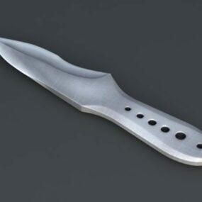 सामरिक फेंकने वाला चाकू 3डी मॉडल
