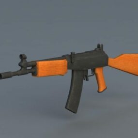 اسلحه تهاجمی Ak-47 مدل سه بعدی