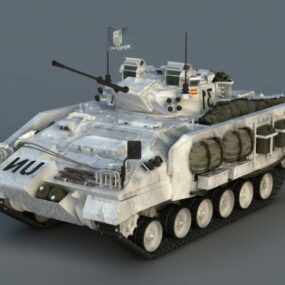 3д модель боевой бронированной машины пехоты