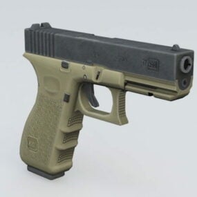 Model pistol Glock 17 3d