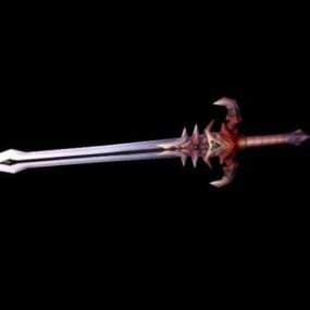 Modelo 3d de espada extravagante