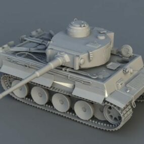Modelo 3d do tanque de batalha