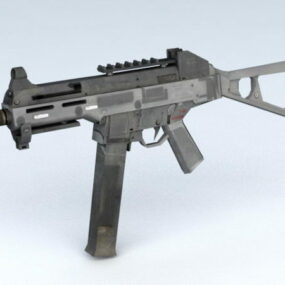 Pistolet maszynowy Hk Mp5 Model 3D