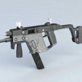 Cobra Submachine Gun 3d μοντέλο