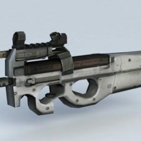 Fn P90 Submachine Gun 3d model