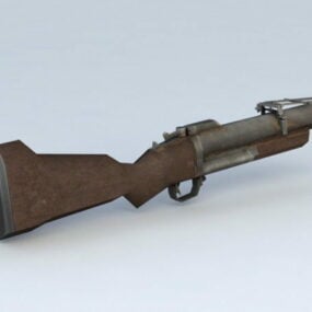 Κυνηγετικό όπλο με χειροβομβίδα τρισδιάστατο μοντέλο
