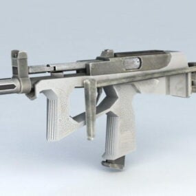 기계 권총 무기 3d 모델