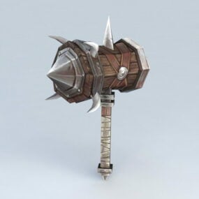Modelo 3D da arma medieval Maul
