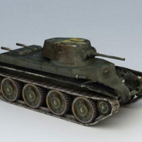 Bt-7 Soviet Cavalry Tank 3d model