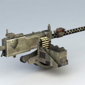 דגם 30 Cal Machine Gun תחמושת תלת מימד