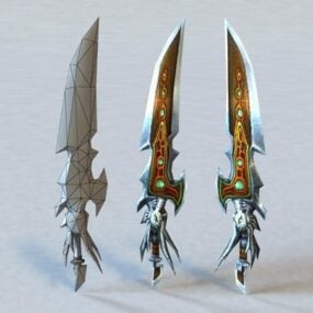 Dragon Fantasy Dagger 3D-model