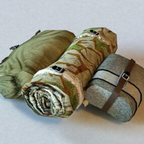 Military Surplus Backpack Harness 3d model