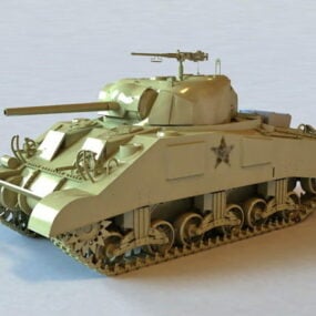 Nowoczesny model amerykańskiego czołgu 3D