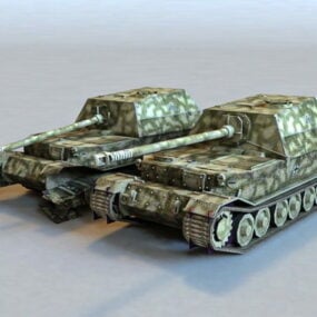 Elefant Tank Destroyer 3d-modell