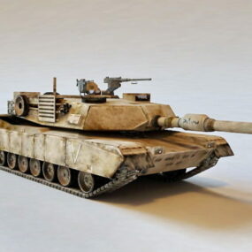 M1a1 전투 탱크 3d 모델