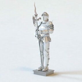 3д модель Бронированного Рыцаря