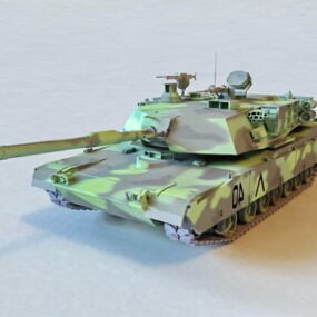 Camouflage M1a2 Abrams 3d model