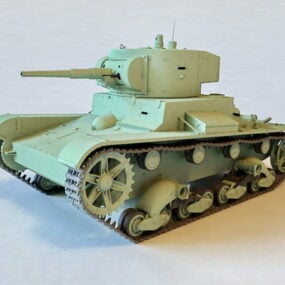 Sovjetisk T26 Tank 3d-modell