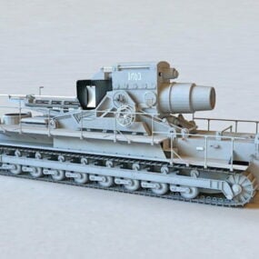 Karl-gerat 041 Siege Artillery 3d model