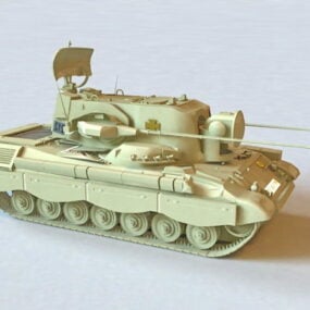Flakpanzer Gepard 대공 탱크 3d 모델