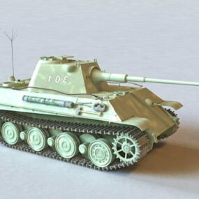 Panzerkampfwagen V Panther Tank 3d μοντέλο