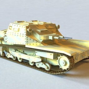 3D model italské Tankette L35 3