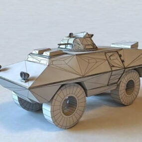 Cadillac Gage Commando Armored Vehicle 3d model