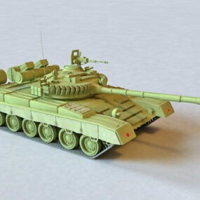 تانک روسی T-80 مدل سه بعدی