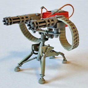 Model 3D Militer Sentry Gun