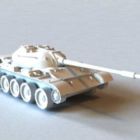 نموذج ثلاثي الأبعاد للدبابة الروسية T-54