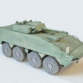 3D model kolového obrněného vozidla Kto Rosomak