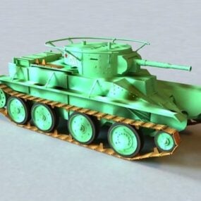 Russisk Bt-5 Tank 3d-model
