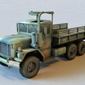 Mô hình 3d xe tải quân đội cũ