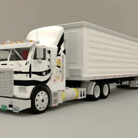 Box Truck Container 3d-modell