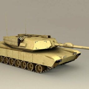 نموذج دبابة أبرامز M1a1 ثلاثي الأبعاد