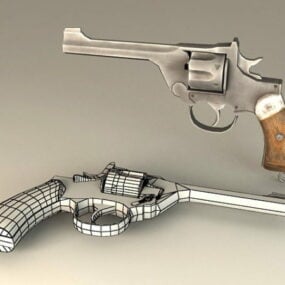 3д модель автоматического револьвера