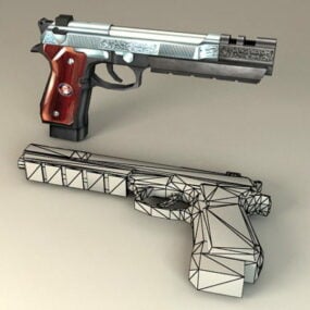 Beretta M92s-1 Pistol דגם 3d