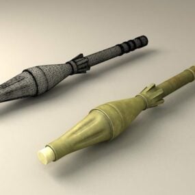 Mô hình 3d tên lửa RPG